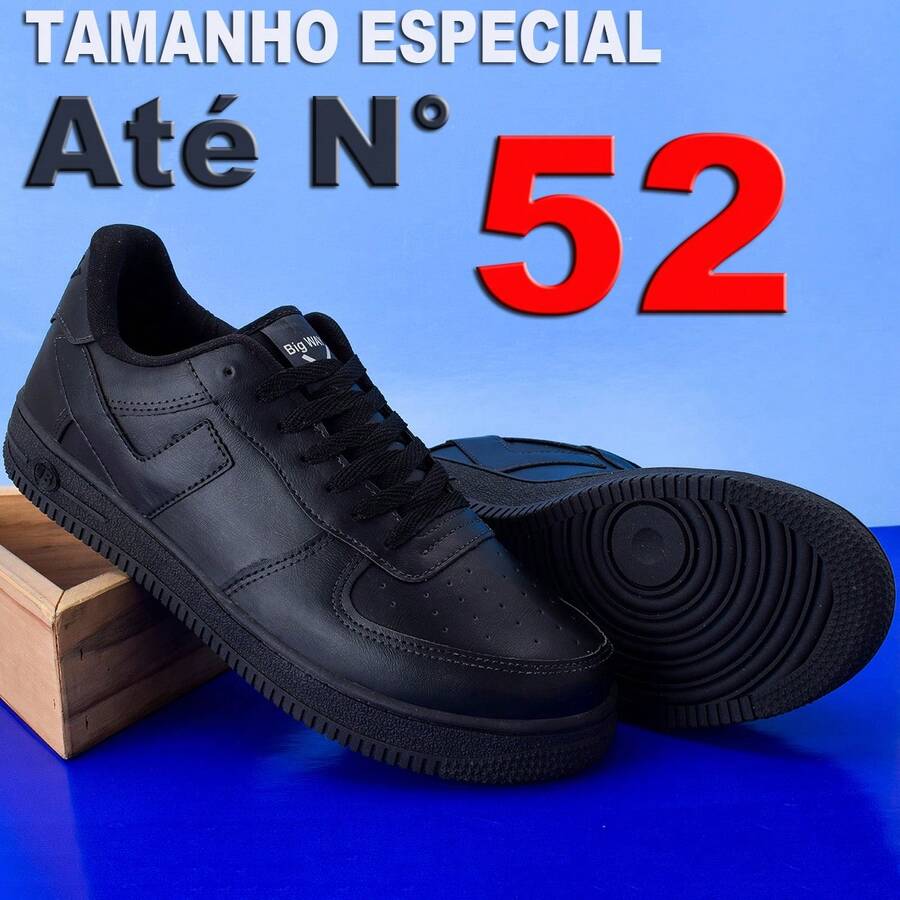 Men's Casual Sneakers, Sizes 44, 45, 46, 47, And 48, Special Sizes, Black And White. - màu đen - Xem 1