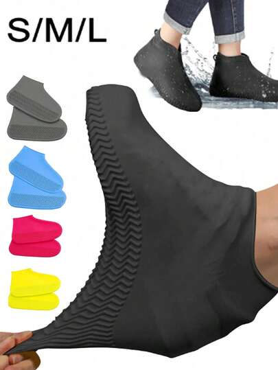 Durable Reusable Waterproof Shoe Covers. Rainproof, Anti-Slip, Wear-Resistant Latex Shoe Covers, Suitable For Adults. Thickened Durable, Anti-Slip Design, Suitable For Rainy And Outdoor Wear. Easy To Clean, High Elasticity, Suitable For Men And Women. An Ideal Gift For Outdoor Enthusiasts. Also A Thoughtful Gift For Family And Friends. Suitable For Valentine's Day, Wedding Season, Souvenirs, Bridesmaid Gifts, Ramadan