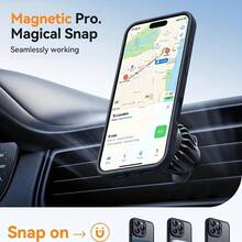 Luxury Magnetic Wireless Charging Phone Case Compatible With 16e, 12mini, 13mini 16, 15, 14, 13, 12, 11 Pro Max Plus, Featuring A Matte Semi-Transparent Hard PC Armor For Shock Resistance And Camera Lens Protection. 16 Promax Case 16 Promax Case - 1個 - 查看 3