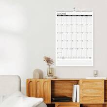 2026 Wall Calendar Large 22.75inchx15.5inch, 21 Month Calendar From October 2025 To June 2027, Vertical Extra Large Monthly Calendar 2026 For Wall, Black,Large,Black - black - 查看 7