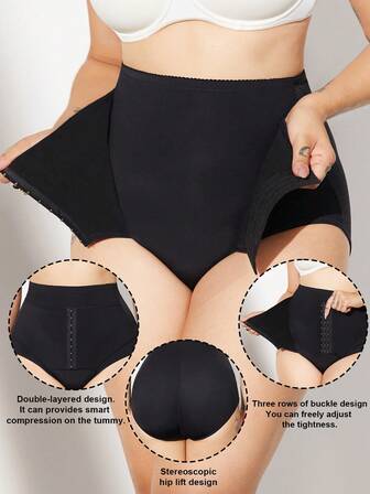 1pc Plus Size Women Shapewear Shaper Tummy Control Flat Sheath Slimming Waist Trainer Butt Lifter Pants Underwear Lingerie Briefs