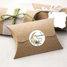 60pcs/120pcs/240pcs Eid Mubarak Wreath Round Stickers, Suitable For Ramadan Party Gifts And Packaging - Multicolor - View 6