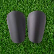 2PCS Unisex Football Shin Guards, High-Quality Durable PET Material, Mini Soccer Leg Sleeves For All Seasons With Pull-On Closure – Versatile Protection Gear In White, Red, Black, Blue - Plain Shin Guards - View 6