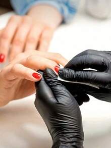 Guantes desechables de nitrilo sin polvo, talla: S, M, L, XL, guantes de limpieza doméstica duraderos, adecuados para cocina, baño, limpieza, manipulación de alimentos, tatuaje, belleza, tinte para el cabello, mascotas, salones, suministros de limpieza, electrodomésticos pequeños (negro, blanco, rosa claro) (sin caja de embalaje) - Multicolor - Ver 4