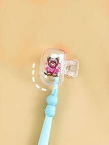 2个装可爱小狗图案便携式牙刷套，小狗图案，旅行牙刷收纳盒，便携式牙刷头保护夹，牙刷收纳夹，牙刷保护套，便携式牙刷盒，旅行便携式洗牙刷盒，旅行防尘牙刷头套，送给爱人、朋友、家人、老师、旅行爱好者的最佳礼物，居家必备