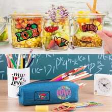 10/20 piezas de hojas de pegatinas de vinilo premium, semi-transparentes y autoadhesivas, aptas para impresoras láser e inyección de tinta, de secado rápido, tamaño A4 de etiquetas autoadhesivas de cristal transparente - transparente - Ver 5