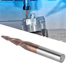 1 Pieza Fresa de Bola Cónica de Carburo de Tungsteno Importado de Alta Calidad para Fresado de Precisión con Radio de Punta 1.5mm y Diámetro de Corte 3.0mm, Ideal para Mecanizado de Acero Inoxidable, Hierro, Aluminio, Cobre, Madera, MDF y Acrílico, para Mecánicos, Profesionales y Aficionados al Bricolaje - Plateado - Ver 5