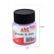50 ml de pintura para dedos - morado claro - Morado - Ver 2