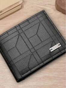 1 Pcs Men's Slim Wallet Genuine Leather Multiple Card Slots Bifold Horizontal Design Minimalist Business Meetings Office Workplace Date Nights Formal Events Travel Abroad Airport Security Hotel Stays Wedding Occasions Job Interviews Client Presentations Conference Attendance Networking Events Dinner Parties Weekend Outings Shopping Trips Commuting To Work  University Campus Graduation Ceremonies Anniversary Dinners Holiday Celebrations Business Trips Vacation Travel Golf Games Country Club Events Theater Visits Restaurant Dining Bar Gatherings Sporting Events Music Concerts Casual Fridays Professional Conferences. - 黑色 - 查看 10