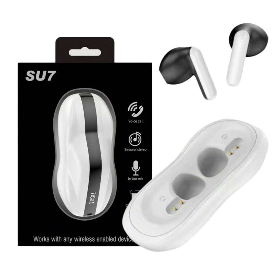 Auriculares bluetooth, auriculares inalámbricos, tiempo de reproducción duradero, caja de carga inalámbrica, tapones para los oídos deportivos, para televisores, teléfonos, computadoras portátiles