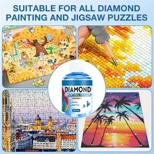 120/240ml Diamond Painting Sealer With Brushes Diamond Art Sealant Diamond Painting Shiny Sealant Diamond Painting Accessories(4oz) - Transparent - View 3