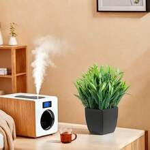 1pc Artificial Potted Plant, Mini Fake Eucalyptus Bonsai, Small Artificial Green Potted Plant, Suitable For Indoor Office, Home, Bathroom, Dining Table Decor