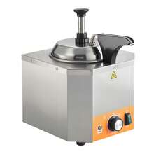 Electric Cheese Dispenser With Pump, 2.4L Commercial Hot Fudge Warmer, Stainless Steel Heated Pump Dispenser, 86-230℉ Temp Adjustable Nacho Cheese Sauce Warmer, For Hot Fudge Cheese Caramel - Stainless Steel Pump - View 8