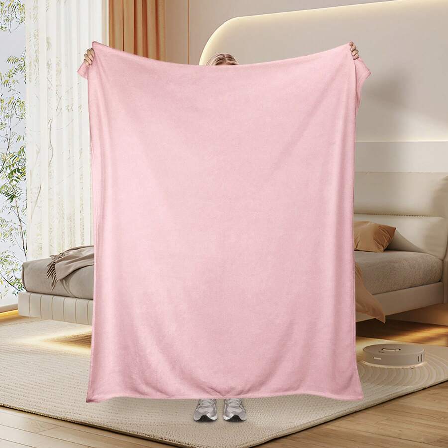 Plain-Colored Simple Daily Blanket,Super Soft Flannel Printed  Blanket,As Birthday Gifts, Family, Wedding, Souvenir Blankets, Polyester Blankets Suitable For All Seasons, Washable, Machine Washable, Lightweight, Breathable, Comfortable, Warm, Unique, 280gsm For Him, Her Personalized Ideal Gifts For Her, Him, Family, Boyfriend, Girlfriend, Father, Family, Mother, Lover, Daughter, Son, Grandfather, Grandmother, Friend, Classmate, Pet.   Perfect Nap, Camping, Travel, Home, Daily Life, Office Decoration, Birthday, Anniversary, Valentine's Day, Thanksgiving, Christmas, Halloween, Mother's Day, Father's Day, Wedding, New Year Gifts ,Sofa,Bed,Car,Bedroom,Living Room,Office,  Outdoor Camping, Beach,Wall Decoration - Nhiều màu 9 - Xem 1