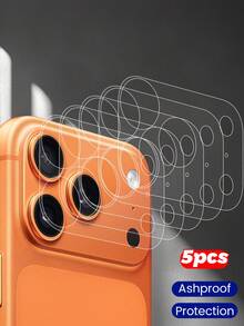 5 miếng dán bảo vệ ống kính độ nét cao tương thích với iPhone 17 Pro Max/17 Pro/17 Air, phụ kiện điện thoại, thiết kế tối giản, màng mỏng trong suốt, bền, lớp bảo vệ ống kính camera, chống trầy xước, không ảnh hưởng đến ốp lưng điện thoại. Thích hợp sử dụng hàng ngày, văn phòng, nhà. Miếng dán bảo vệ ống kính điện thoại, chống nước, chống sốc, chống rơi, chống trầy xước. - Trong sáng - Xem 15