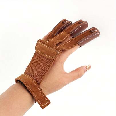 3-Finger Archery Release Aid, Elastic Outdoor Sports Shooting Accessory