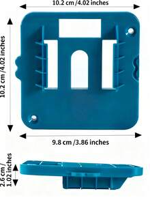 10pcs/5pcs/1 Wall-Mounted Battery Stand, Battery Storage Rack. Practical Tools, Tool Accessories.Home Essentials.Battery Holders For Makita Battery (With The Screws, No Battery) - Multicolor - View 4