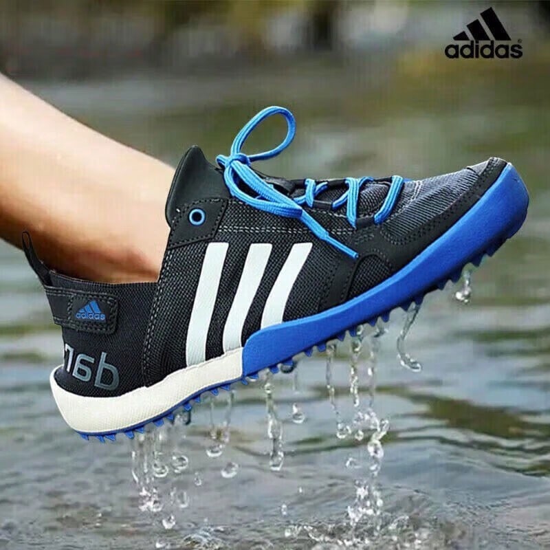 Giày Adidas Terrex Daroga Two 13 H.RDY dành cho nam, Giày đi bộ đường dài dưới nước, Giày thể thao thường ngày HP8637 - Xám đậm/trắng hồng/xanh không quân - Xem 1