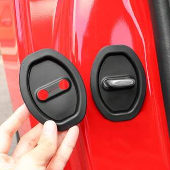 8 piezas Cubierta de silicona para el bloqueo de la puerta del coche, almohadilla de vehículo silenciosa y estable, accesorios exteriores para el automóvil, reducción de ruido y protección de silicona - 4 piezas/2 piezas - Accesorios para el coche