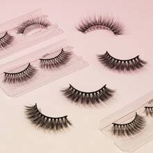 Pestañas 3D Ultra-Volumen 'Glam Lift Effect' con Fibra Suave y Acabado Profesional para Mirada Intensa Y2K & Clean Girl Beauty - Negro - Ver 1