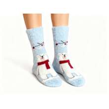Christmas Stockings, Winter Warm Mid-Calf Socks - Mixed Colors 5pcs - View 6