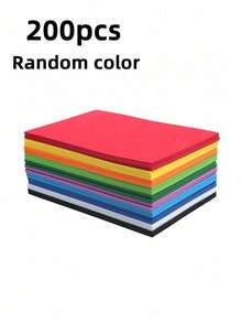 A4 Vibrant Color Double-Sided Cardboard, Thick Craft Paper For Origami, Crafts, Printable - A4 Colored Paper