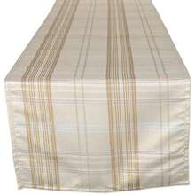 DII 100% algodón, Lavable a máquina, Cena y día Festivo Mantel/servilleta/Camino de Mesa, Harvest Wheat, Napkin, 1, 6(Cuadros dorados y crema) - Multicolor - Ver 1