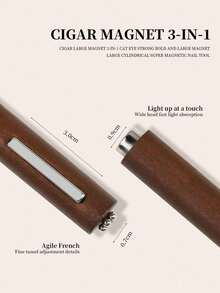 2件套三合一多功能磁性美甲套装，猫眼美甲磁棒，Y型铁质130mm大号圆柱超强磁性凝胶指甲油磁笔，大号圆柱磁性指甲油线条/心形效果美甲工具，适合家庭美甲沙龙DIY，美甲用品，美甲工具，返校季，美甲，贴片美甲，修甲和足疗工具，圣诞礼物，朋友礼物，女性礼物。