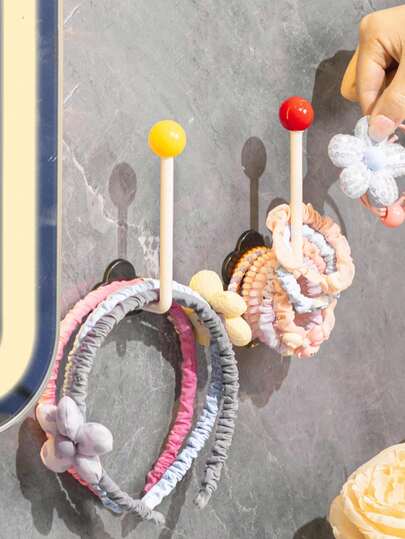 Bohrlochfreier Dopamin-Haargummi-Aufbewahrungsständer, Badezimmer-Aufbewahrung, Haushalts-Haarband-Aufbewahrungsständer für Badezimmer