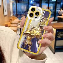 Anime Gold S-Saint Seiya Klare Handyhülle kompatibel mit Samsung A02 A03 A04 A05 A05S A06 A10S A11 A12 A13 A14 A15 A16 A21S NOTE 10 20 Hülle, Abdeckung kompatibel mit  17 pro max Hülle,  17 pro Hülle,  17 Hülle,  16 pro max Hülle - NCCLR03 - Übersicht 10