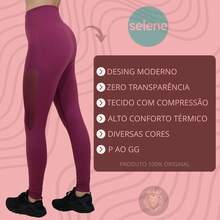 Selene Seamless Fitness Leggings With Details For Women - 橄欖綠 - 查看 9
