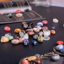 55g/105g/155g/205g Colorful Bohemian Mixed Natural Polished Stones & Crystals Bulk - Assorted Polished Synthetic Gemstones For Home Decor