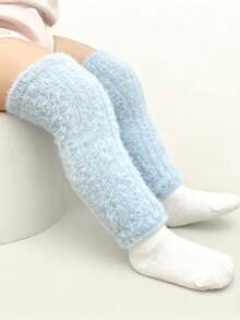 1/6双装婴儿幼儿加厚双面抓绒保暖腿套，秋冬季 - 彩色 - 查看 4