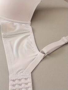 3-Pack Women's Push-Up Bras With Underwire - Full Coverage, Elastic And Comfortable, Adjustable Straps And Soft Pads For Everyday Wear, Cute Solid Colors (Black/Beige/White), Comfortable Underwear | Simple And Elegant Design | Non-Removable Pads - 彩色 - 查看 6