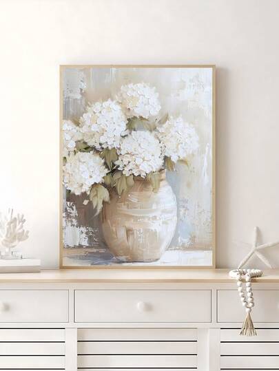 1pc Spring Floral Print Academia Spring Decor Stack Of Books Painting Delicate Floral Wall Art, Books And Flowers Vintage Style Painting, The Ideal Gift For Friends, Bedroom Art Print, Living Room Decor, Office Decor, Kitchen Decor, Wall Arts, Wall Decor, Home Decor, Room Decor, Canvas Wall Art, Posters, Wall Art With Frame, Optional Frame ﻿