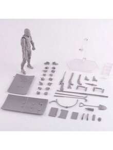 2025新款 - 艺术级BJD收藏娃娃，1个PVC艺术人物模型，男女肌肉纤细造型，复杂关节结构，可摆出各种姿势，动漫收藏/艺术展示，动漫迷的理想之选，生日/节日/礼物 - 完美礼物 - 彩色 - 查看 3