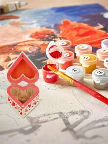 4pcs Wood Box Heart Shaped Unfinished Wood Box With Magnetic Hinged Lid For DIY Gift Box Birthday Wedding Anniversary Jewelry Craft Storage