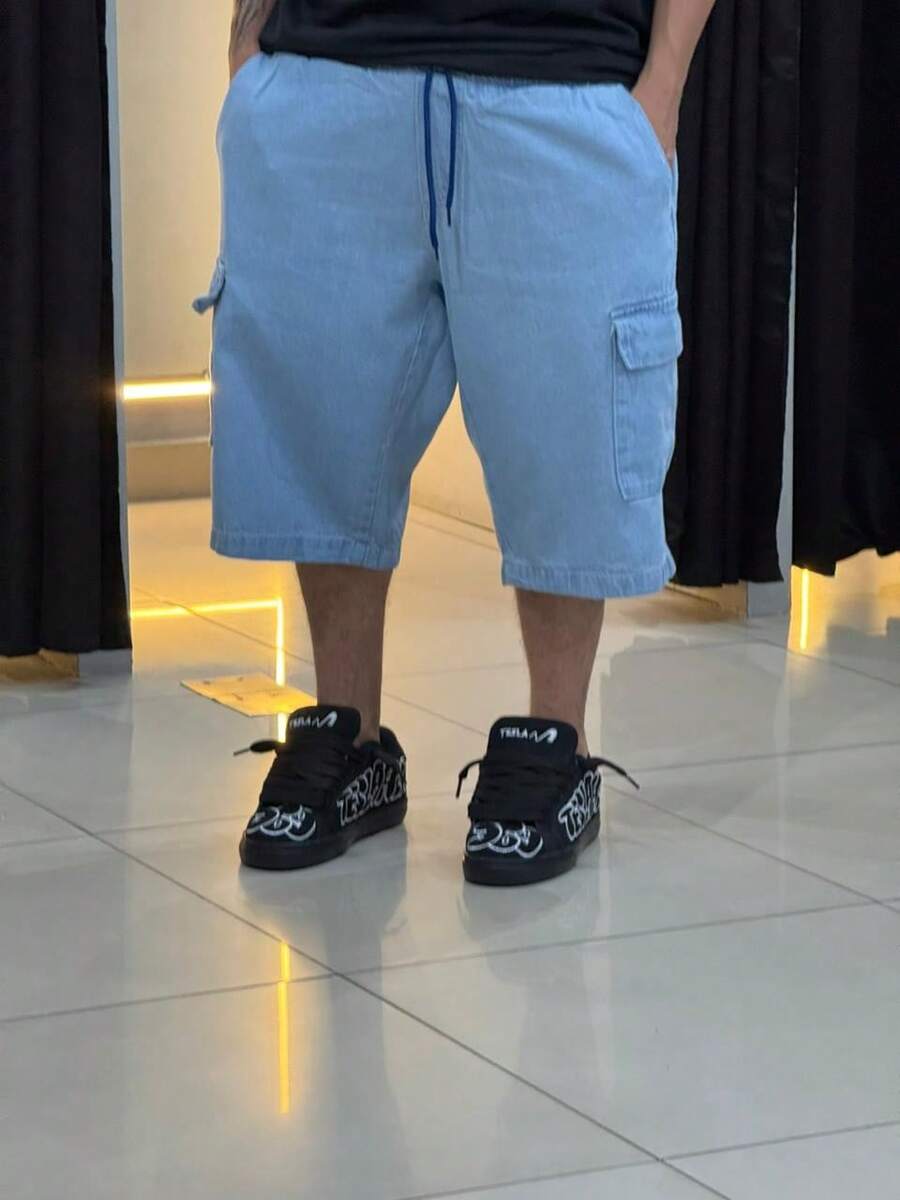 Summer Spring / Summer Pocket Drawstring - Màu xanh lam - Xem 1