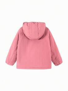 mini bala Young Girl "Magic Cotton" Cotton-Padded Jacket Winter 2025, Water-Repellent Warm Coat For Cold Weather - Pink - View 5