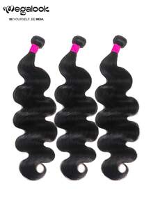 MEGALOOK 10-30英寸波浪卷发100%真人发接发，1束或3束可选，10A级巴西原生发，自然色，高品质可编织发，柔软蓬松，不掉发，可染色漂白，用途广泛，适合日常佩戴，可用于婚礼、化妆、美睫、约会、派对等场合，为您的日常生活增添光彩。 - SNatural - 查看 4