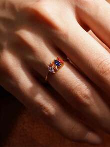 Customized Oval Birthstone Ring, Can Be Set With 1-5 Birthstones. Personalized Fine Jewelry, Exclusive Birthstone Ring, Elegant Ring, Promise Ring, Minimalist Ring, Anniversary Gift, Mother's Day Gift, Christmas Gift, Graduation Gift, Holiday Gift