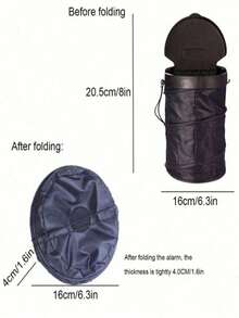 1 thùng rác treo xe tiện dụng - 5.91x7.87 inch, túi đựng rác đa chức năng, thích hợp để treo sau lưng ghế xe/bên cửa/tay vịn trung tâm, phụ kiện xe hơi, quà tặng thiết thực cho nam giới lái xe, các ông bố và đồng nghiệp. - Nhiều màu - Xem 11