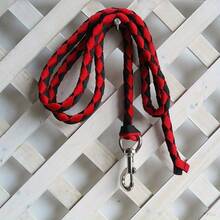 Horse Supplies - Strong Horse Lead Rope, Braided Horse Lead With Thick Silver Metal Clasp Hook, 4-Strand Horse Lead Rope, Pet Leash, Horse Halter Rope