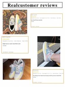 BAOLIANGXIONG Lady's Sneaker Walking Style Shoes  Women's Casual Shoes Outdoor Multicolor Sneakers - nhiều màu - Xem 7