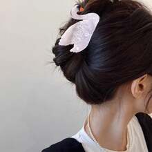 2 PCS Swan Shaped Hair Claw Clip Hair Jaw Clips Fashion Strong Hold Hair Barrettes Hairpins Hair Ponytail Holder Decor Hair Accessories For Women Girls - 無色 - 查看 2