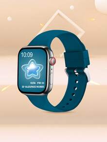 Women's And Men's Fashion Sporty Soft Comfortable Breathable Monochrome Solid Silicone Bowknot Watch Band For Apple Watch 38mm 40mm 41mm 45mm 44mm 42mm 46mm 49mm, Universal Casual Wristband, Bracelet, Party Valentine's Day New Year Festival Gift, Compatible With Apple Watch Ultra Series 10/9/8/7/6/5/SE/4/3/2/1 Replacement Strap Accessory