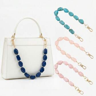 1 件优雅宝石手链，配金色扣环 - 适合悬挂手机或小饰品