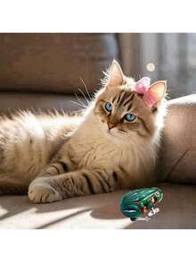 1/3pcs Cat And Frog Toy - Stainless Steel Cartoon Animal Toy, 6 Unique Designs, No Batteries Needed, For Indoor/Outdoor Cat Play, To Attract And Stimulate, Durable And Easy To Clean, Cat Toy, Fun Design, High-Quality Craftsmanship - Multicolor - View 3