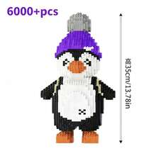 6000+Pcs Cute Penguin 3D Puzzle Building Blocks Toy, Creative Puzzle Toy, 3D Puzzle Decor, Penguin & Duckling Small Particle Assembly Toy, 3D Ornament Gift For Holiday & Birthday - Multicolor - View 7