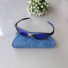 Colorful Sunglasses, Juliete-M Fashion, All-Match Unisex, Metal Temples, Plastic Frame. - Dark Blue - View 2